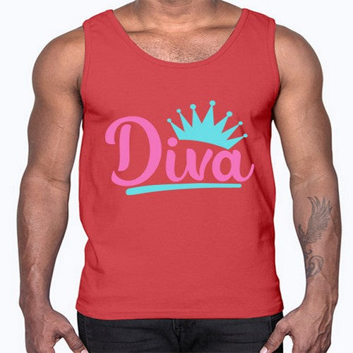 diva Style 121#- dogs- Cotton Tank