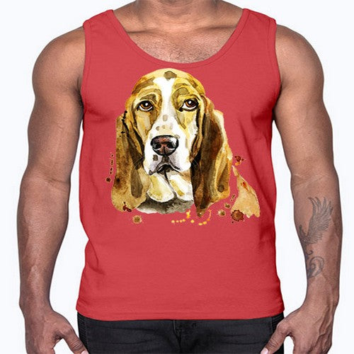 dog 107#- dogs- Cotton Tank