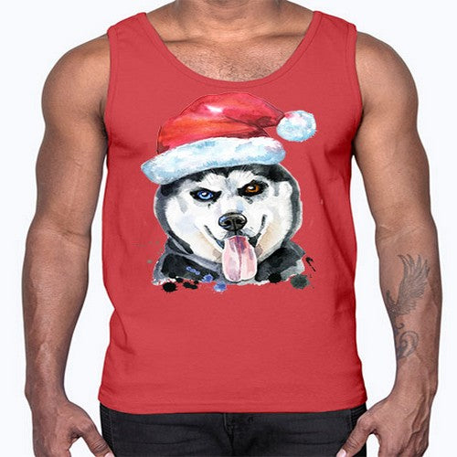 dog hat 104#- dogs- Cotton Tank