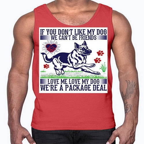 dog t shirt design 95#- dogs- Cotton Tank