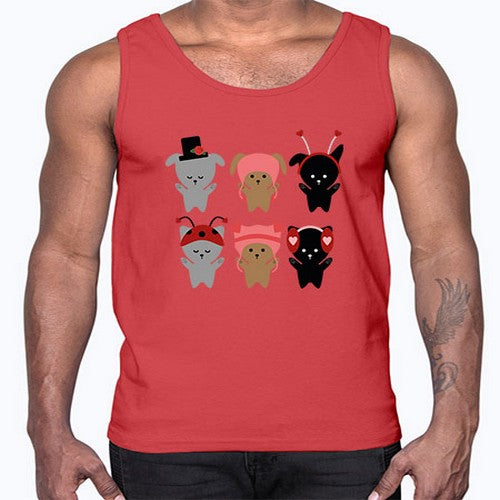 dogs 138#- dogs- Cotton Tank