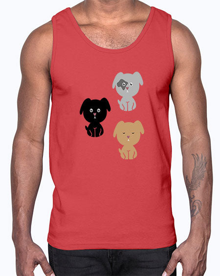 dogs 93#- bears - animals- Cotton Tank