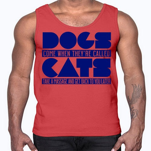 dogs come whey called- dogs- Cotton Tank