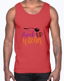 drink up witches 37#- witch- Cotton Tank