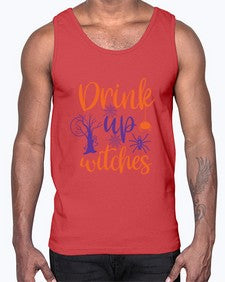 drink up witches 40#- witch- Cotton Tank