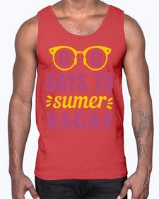 eighty days to sumer vacay 53#- one hundred days- Cotton Tank