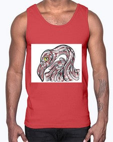 ethnic flamingo 423#- mandala- Cotton Tank