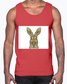 ethnic kangaroo 427#- mandala- Cotton Tank