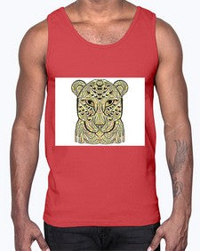 ethnic leopard 429#- mandala- Cotton Tank