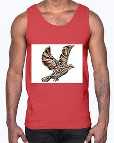 ethnic pigeon 437#- mandala- Cotton Tank
