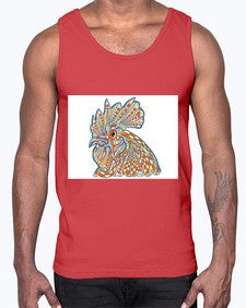 ethnic rooster 438#- mandala- Cotton Tank