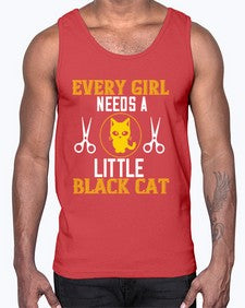 every girl needs alittle black cats Style 48#- cats- Cotton Tank