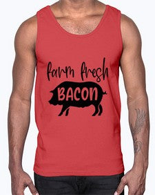 farm fresh bacon 961#- bacon- Cotton Tank