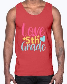 fifth Grade Love 84#- fifth grade- Cotton Tank