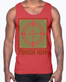 finish him 82#- video games- Cotton Tank