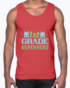 first Grade Superhero 157#- first grade- Cotton Tank
