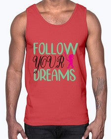 follow your dreams 134#- unicorn- Cotton Tank