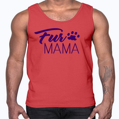 fur mama- dogs- Cotton Tank