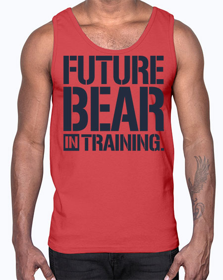 future bear in training 113#- bears - animals- Cotton Tank