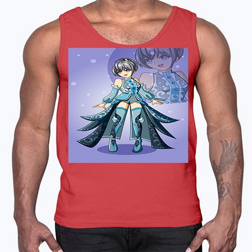 game of beautiful girl140#- anime- Cotton Tank