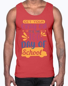 get your cray on its the th day of school 220#- one hundred days- Cotton Tank