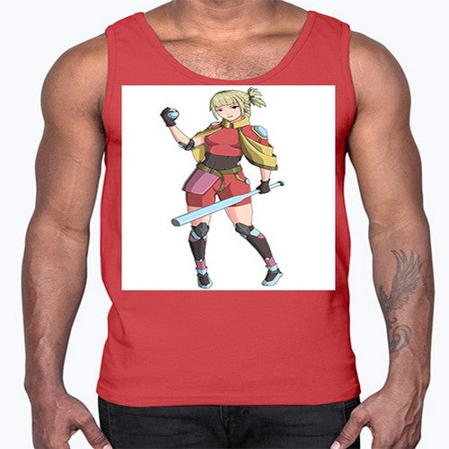 girl bring stick3#- anime- Cotton Tank