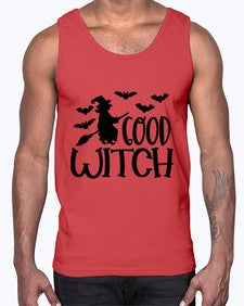 good witch 36#- witch- Cotton Tank