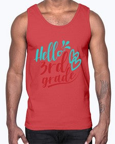 hallo third grade 231#- third grade- Cotton Tank