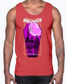 halloween 498#- art pop art- Cotton Tank