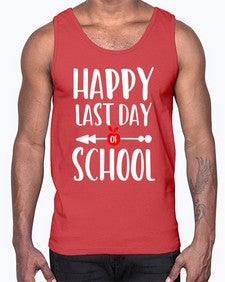 happy last day school 242#- general school- Cotton Tank