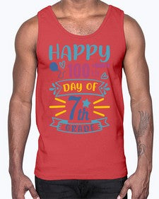 happy th day of seventh grade 252#- seventh grade- Cotton Tank