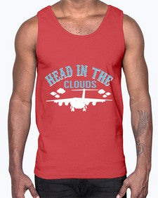 head in the clouds  18#- airplane- Cotton Tank