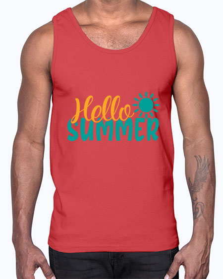 hello summer Style 98#- summer- Cotton Tank