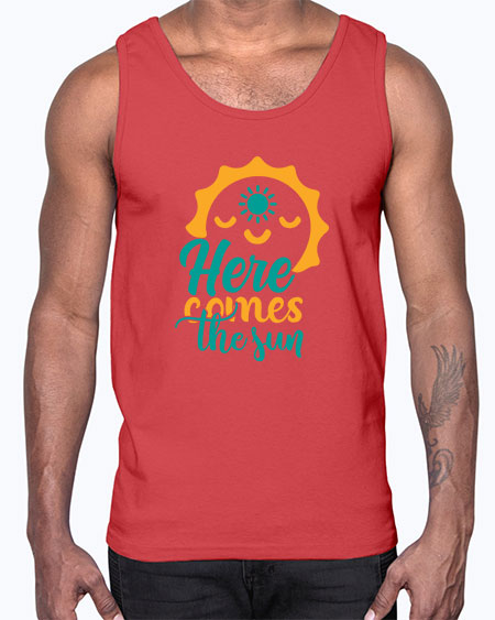 here comes the sun Style 96#- summer- Cotton Tank