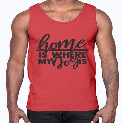homeiswheremydogis 156#- dogs- Cotton Tank