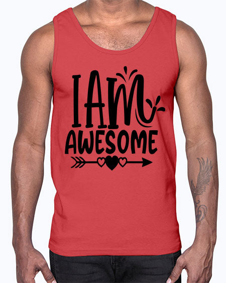 i am awesome Style 19#- autism- Cotton Tank