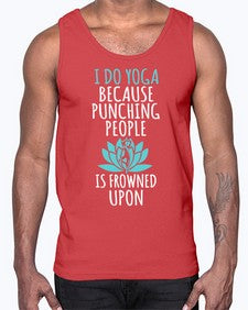 i do yoga  275#- yoga- Cotton Tank