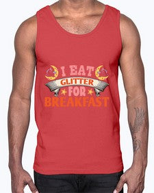 i eat glitter for breakfast 179#- unicorn- Cotton Tank