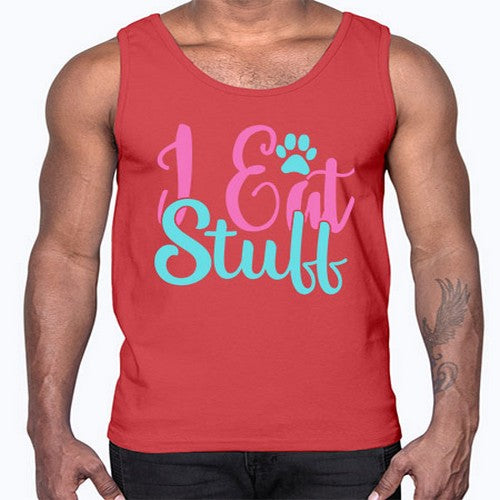 i eat stuff Style 82#- dogs- Cotton Tank