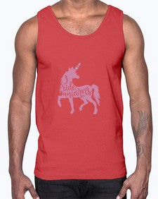 i ride unicorns 188#- unicorn- Cotton Tank