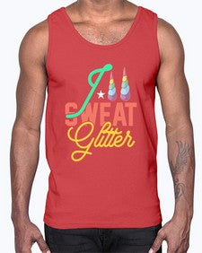 i sweat glitter 190#- unicorn- Cotton Tank