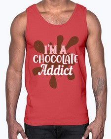 im a chocolate addict 272#- chocolate- Cotton Tank