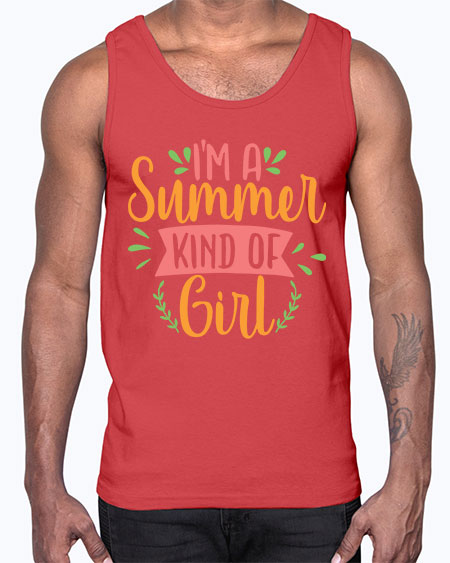 im a summer kind of girl 93#- summer- Cotton Tank