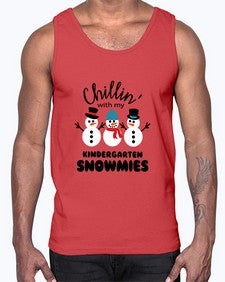 kindergarten snowmies 434#- kindergarten- Cotton Tank