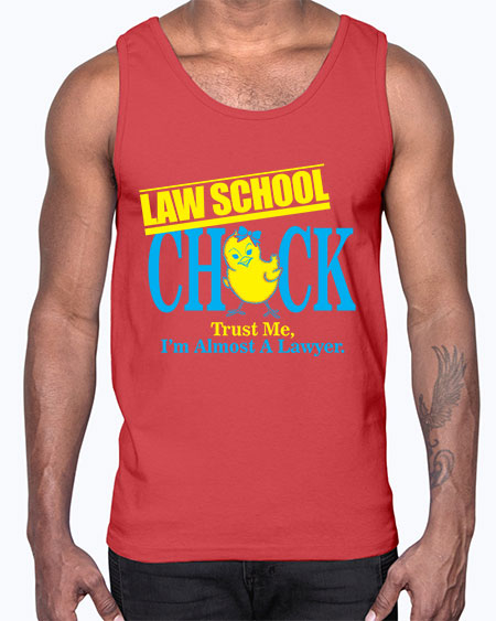 law school chick copy 1037#- lawyer- Cotton Tank