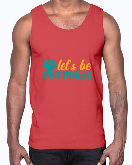 lets be mermaids Style 93#- summer- Cotton Tank