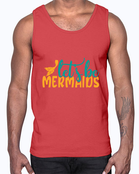 lets be mermaids Style 94#- summer- Cotton Tank