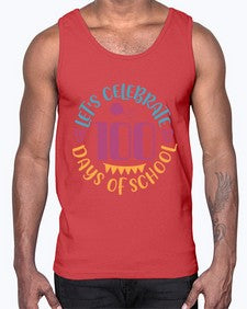 lets celebrate days of school 458#- one hundred days- Cotton Tank