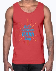 lets celebrate th day 459#- one hundred days- Cotton Tank