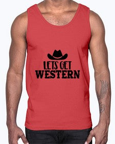 lets get western 723#- western- Cotton Tank